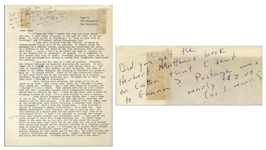 Hunter S. Thompson Letter From 1964 -- ...Gone creepy sentimental, like Salinger, who may be dead by now. Ah this writing is a shitty game and god knows what will come of my involvement in it...